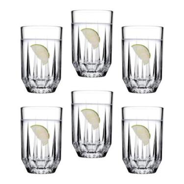 Imagem de Conjiunto kit jogo 6 copos long drink echo 350ml - PASABAHCE