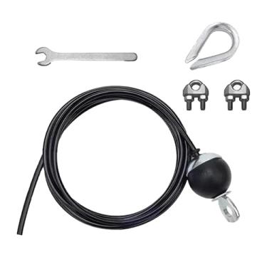 Imagem de Vaveren Cabo de substituição para academia, cabo de aço, polia de fitness, de fixação para treino, 4m