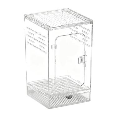 Imagem de MFMEXUL Terrário de Acrílico para Aranhas, Tarântulas, Minhocas E Camaleões, S