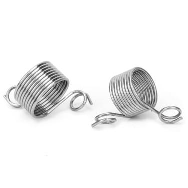 Imagem de Estink 2pcs de Aço Inoxidável tricô Thimble tricô Anel de Dedo Guia de tricô para Controle de Tensão Lisa Com Guias de Fios para tricô de crochê