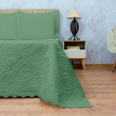 Imagem de Colcha Cobre Leito Solteiro 2 Peças Camili Dupla Face Matelado C/ Aba 