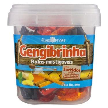 Imagem de Bala Pote Bala de gengibre Gengibrinha misto (4 Sabores)