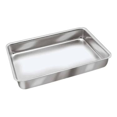 Imagem de 2X Assadeira Forma De Bolo Tabuleiro Alto Grande 40 Cm Alumí