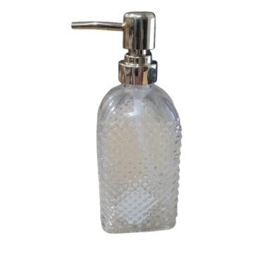 Imagem de Porta Sabonete Líquido Saboneteira Alcool Em Gel Vidro 450Ml