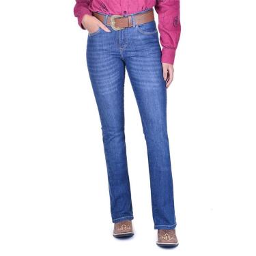 Imagem de Calça Jeans Feminina Wrangler Cint Media Boot Cut 09MWZHD32-Feminino