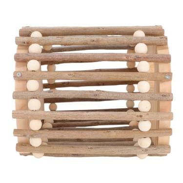 Imagem de GLOGLOW Brinquedo de Escalada Em Gaiola para Ginástica multifuncional: Serve como de Escalada de Pássaros, Brinquedo de Papagaio de Madeira e Casa de de de Hamster Em um. Promove o Exercício