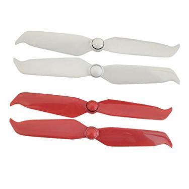 Imagem de Acessórios Phantom Drone Hélice Lâmina, 4 Redução de Ruído Vermelho e Branco