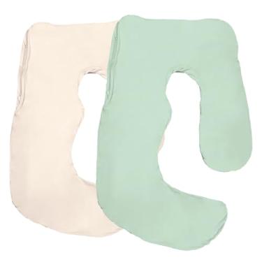 Imagem de littogoose Capa de almofada de amamentação compatível apenas com a almofada de amamentação Momcozy (pacote com 2 capas não incluídas)