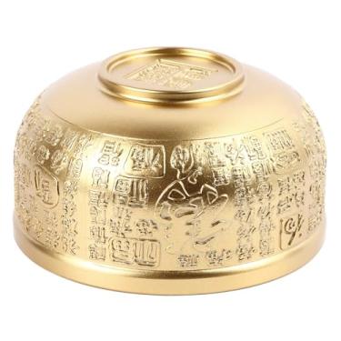 Imagem de Cryfokt Estatueta de Prosperidade de Tigela de Fortuna de Latão Feng Shui para Incenso de Ervas e Energia Positiva, Ideal para Meditação e Ioga, 10 Cm de Diâmetro, Bênçãos Familiares