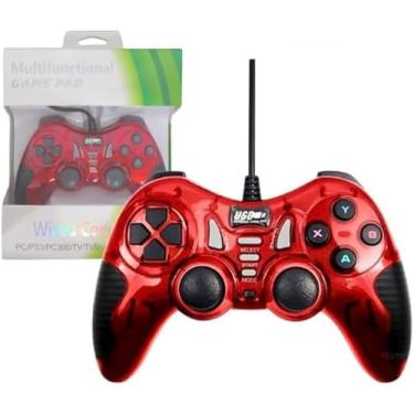 Imagem de Controle Gamer Universal com Fio para PC/PS3, Design Ergonômico, Cabo 1,5m, cor conforme estoque