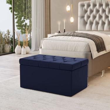Imagem de Calçadeira Baú Sagitarius Para Cama de Solteiro 90cm no Tecido Courino - Agilidade e Elegância Aradecor