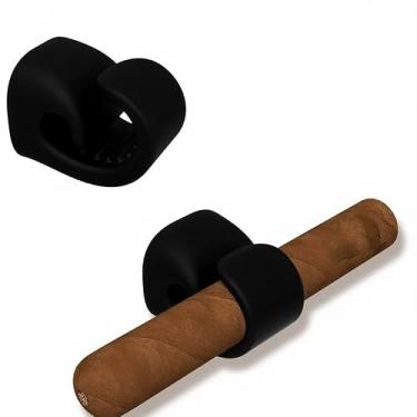 Imagem de Suporte magnético de charuto para carrinho de golfe - Acessórios de golfe, clipe de charuto com ímã forte, serve de silicone à prova d'água e antiderrapante em ambientes internos e externos, também