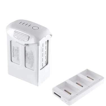 Imagem de DCTJLL Bateria de voo inteligente DJI Phantom 4 Series 5870mAh de alta capacidade original Tempo máximo de voo de 30 minutos (Cor: 1 com carregador)