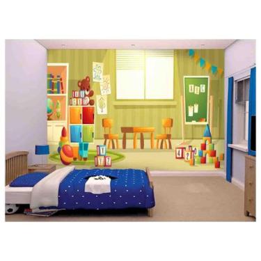 Imagem de Papel De Parede Infantil Brinquedoteca Kids Azs166 - Você Decora