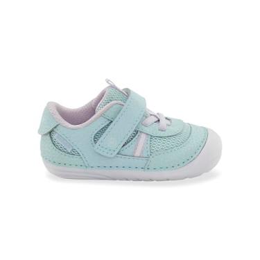 Imagem de Stride Rite Sapato infantil feminino Sm Apollo (bebê/infantil) First Walker, Aqua, 4 Wide Toddler