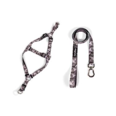 Imagem de Kit Peitoral e Guia para Cachorro – Conforto e Segurança para Passeios de Pequeno, Médio e Grande Porte(Camuflado,Médio)