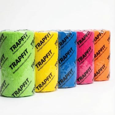 Imagem de Bandagem Elástica Auto Adesiva 10cm x 4,5m - Faixa Atadura Pet Tatuagem Academia CORES SORTIDAS (3)