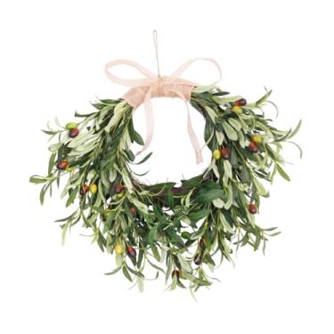 Imagem de Ｂｅｓｇａ de artificial com folhas verdes para todas as estações, primavera e verão, ramos de para decoração de lareira e festas de