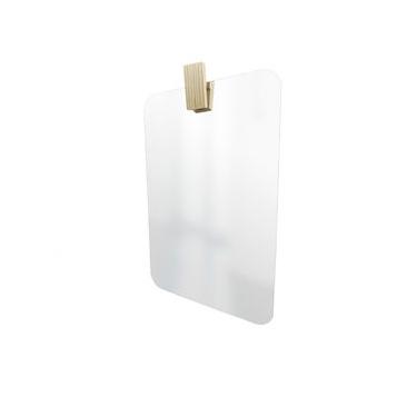 Imagem de Espelho Decorativo Aplique Retangular Pinus 60x40cm Retangular