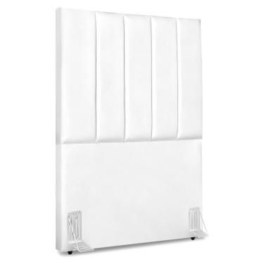 Imagem de Cabeceira Solteiro 100 Cm Com Frame Dalia Corino Branco Artte Branco