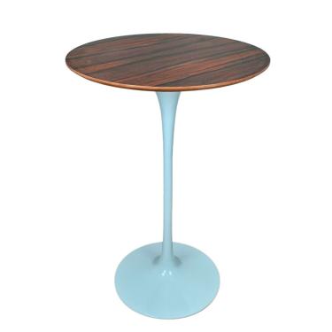 Imagem de Mesa Saarinen Bistrô Pau Ferro 70cm - Base Branca