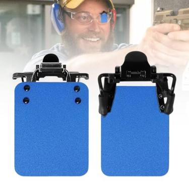 Imagem de Patch de óculos de tiro com clipe – Persiana de oclusor ocular para rifle, pistola, assistência de tiro com arco, 1 peça (azul, B)