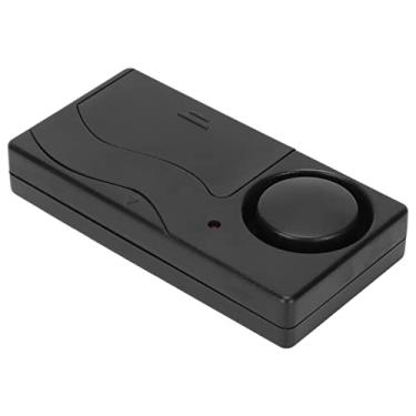 Imagem de Cryfokt Alarme de Segurança de Bicicleta Vibratória Sem Fio Com Controle Remoto Sensibilidade de 10 Níveis Ajustável para Janela de Porta, Material ABS Preto para Uso Doméstico de Bicicleta, Fácil