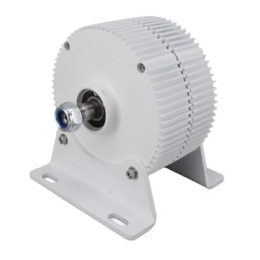 Imagem de Generic Alternador de ímã Permanente, Gerador de ímã Permanente de Liga de Alumínio, Aço Carbono, Eixo Duplo 24v, Ecológico para Casa (400W)