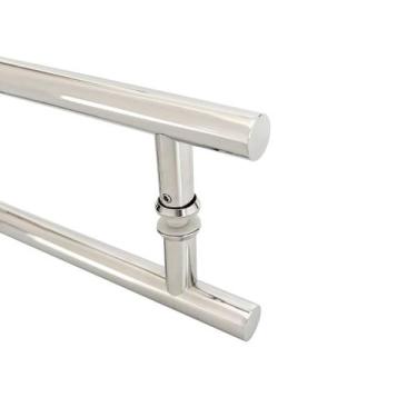 Imagem de Puxador Porta Pivotante 30cm Aço Inox Tubular Redondo - Decorplace, Po