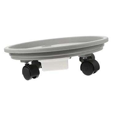 Imagem de YYBOES 3 peças bandeja de vaso de flores interior vaso de flores rack carrinho pires bandeja de jardinagem vaso de flores base de vaso de flores pires bandeja circular bandeja de gotejamento de