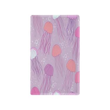 Imagem de Wassud Linda placa de cobertura de interruptor de luz de água-viva decorativa capas de parede para tomadas elétricas em branco 4,53 x 2,76 polegadas