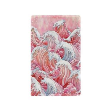 Imagem de Wassud Placa de cobertura de interruptor de luz, capas de tomada de interruptor único, placa de parede, tomadas elétricas decorativas, onda vermelha, decoração de sala de estar