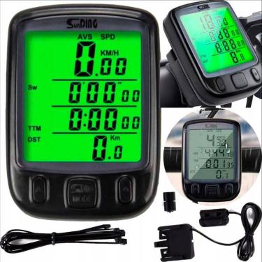 Imagem de Velocímetro Bike Com Display Luminoso E Função De Odômetro