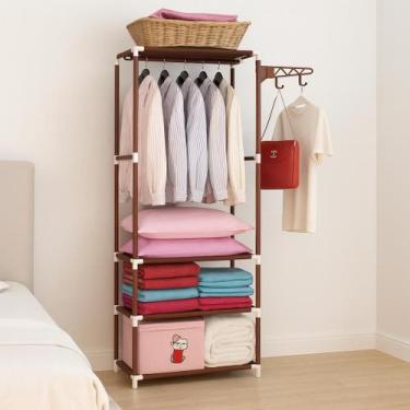 Imagem de Cabide Multifuncional Portátil Estrutura Aço 3 Prateleiras - Yeet