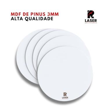 Imagem de Base para Bolo em MDF 3mm Kit com 5 Unidades Suporte Reforçado para Bolos Decorados e Confeitados Ideal para Confeitaria Profissional Bolos Pesados e de Andares Variações de Tamanho (KIT 05 UN 21CM)