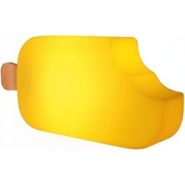 Imagem de Luminária Picolé Fun Light 42cm Amarelo Bivolt | Abajur de Mesa em Polietileno | Decoração Verão, Sorveteria, Cozinha e Quarto | Luz Difusa | Cabo 1,8m