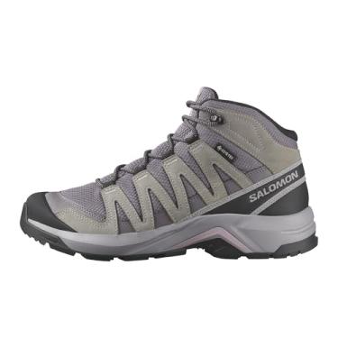 Imagem de Salomon Tênis de caminhada feminino X-Adventure Recon Mid Gore-Tex, estabilidade à prova d'água para trilhas robustas e trekking para todos os climas, Excalibur Gull Nirvana, 41