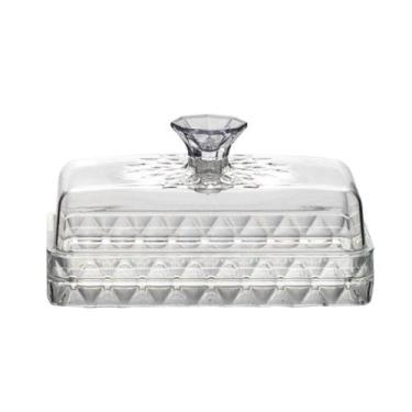 Imagem de Manteigueira Porta Manteiga Glamour em Acrílico com Tampa - Plasutil