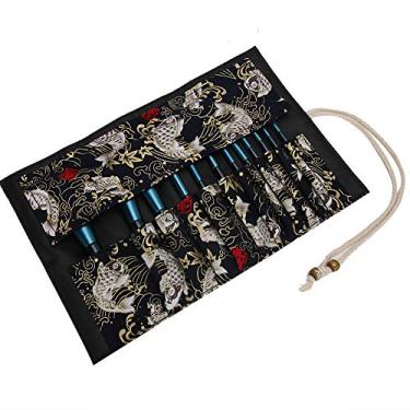 Imagem de ZJchao Conjunto de Escova de Maquiagem, 12 Peças de Cabelo Macio, Base Em pó, Sombra, Pincel Labial Com Bolsa de Armazenamento, para Aplicação de Maquiagem