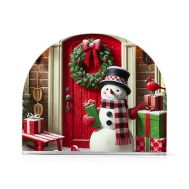 Imagem de Porta-guardanapos de boneco de neve de Natal, suporte de guardanapo de almoço acrílico para mesas, suporte de guardanapo vertical para jantar cozinha restaurante decoração de casa acessórios de bar