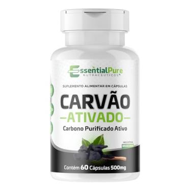 Imagem de Carvão Vegetal Ativado Puro 500mg 300 Cápsulas