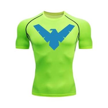 Imagem de Camiseta Masculina De Compressão De Secagem Rápida Com Estampa Para Ac