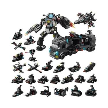 Imagem de Blocos De Montar Militares SWAT Para Meninos, Estação De Polícia Da Ci