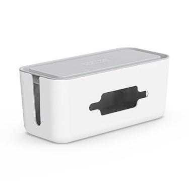 Imagem de ORICO Caixa de gerenciamento de cabos, caixa oculta de cabos para esconder tiras de energia na mesa ou no chão, evitar que crianças e animais de estimação se toquem, organizadores de cabos elegantes