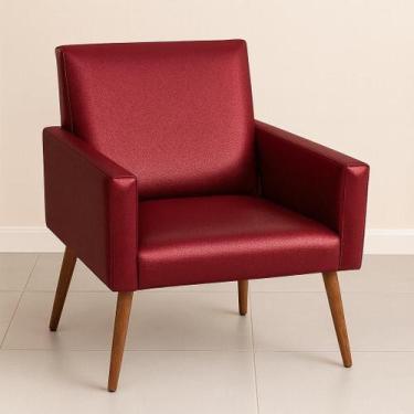 Imagem de Capa para Poltrona decorativa Sala Nina  Malha Acetinada com Brilho  D