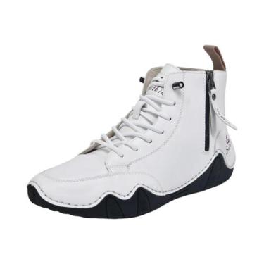 Imagem de Botas Casuais Masculinas De Couro 2025 Feitas À Mão Confortáveis Respi