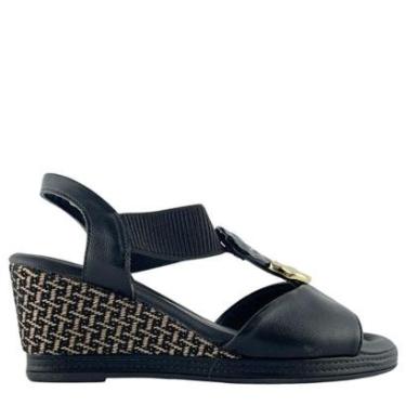 Imagem de Sandália Piccadilly Feminina Elástico Confortável e Detalhes Trançados 408240-Feminino