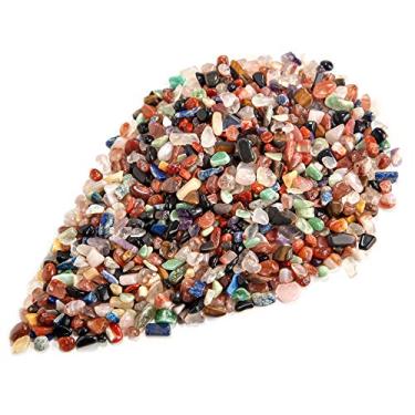 Imagem de FORBY Pedras de pedra sortidas, pedras trituradas de cristal de quartzo em forma irregular para pedras decorativas domésticas, vasos, plantas, suculentas, cacto, 460 g