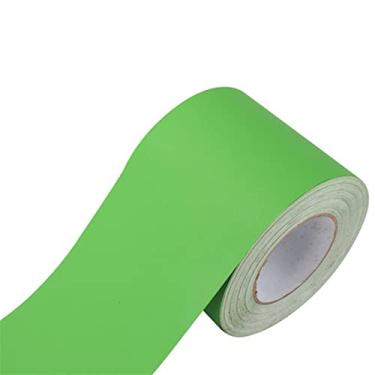 Imagem de Faixa de borda de parede autoadesiva de 5 metros, decoração de borda de parede, painéis de parede de PVC, borda de teto, moldura de porta, linha de cintura, decoração de interiores (verde fosco, 30 cm