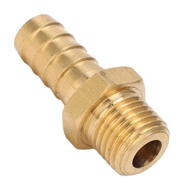 Imagem de KIMISS Conector Farpado de Latão Encaixe de Junta de Mangueira Reta para Tubulação de Gás de Tubo de Combustível de Ar, M14x1,5, 7/16 pol., Ideal para Acessórios de Carro e Peças Sobressalentes de